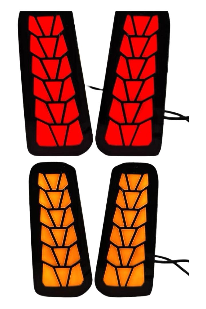 Toyota Alphard Vellfire AGH30 2015 - 2023 Led Rear Bumper Reflector Brake Running Light Lamp