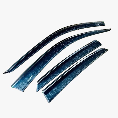 Honda Civic FE 2021-2024 injection MDL stainless steel chrome door sun visor